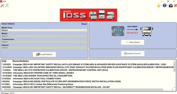 ISUZU US-IDSS Lifetime Activation