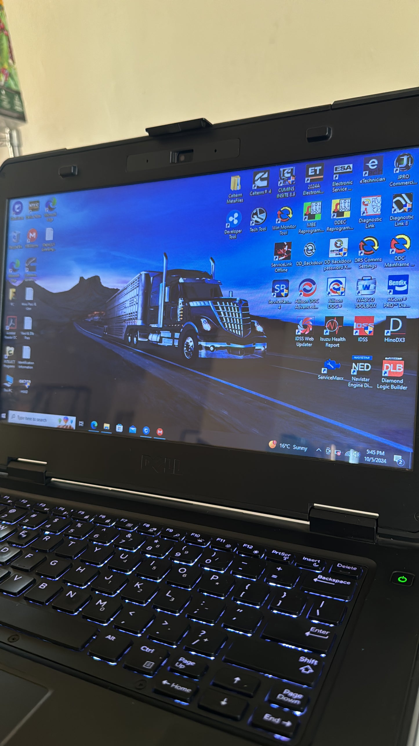 Diesel Laptop Diagnostic Scanner Cummins Volvo Mack CAT JPRO Navistar Detroit