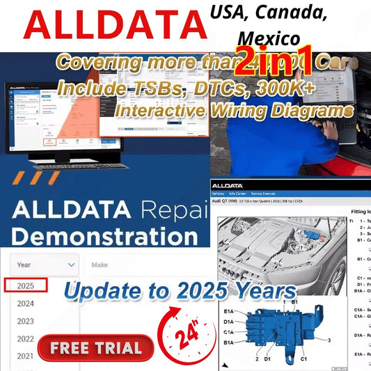 ALLDATA USA Up To 2025 online one month subscription